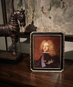 8x10 Vintage Picture Frame, Antique Ornate Black and Gold Octagon Photo Frame, for Tabletop and W... | Amazon (US)