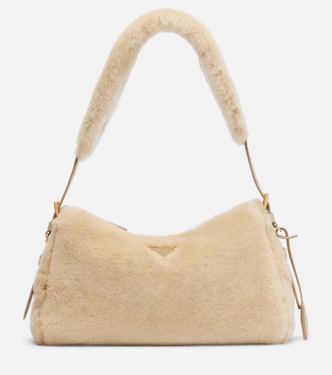 Prada Aimée Medium shearling shoulder bag | Mytheresa (INTL)