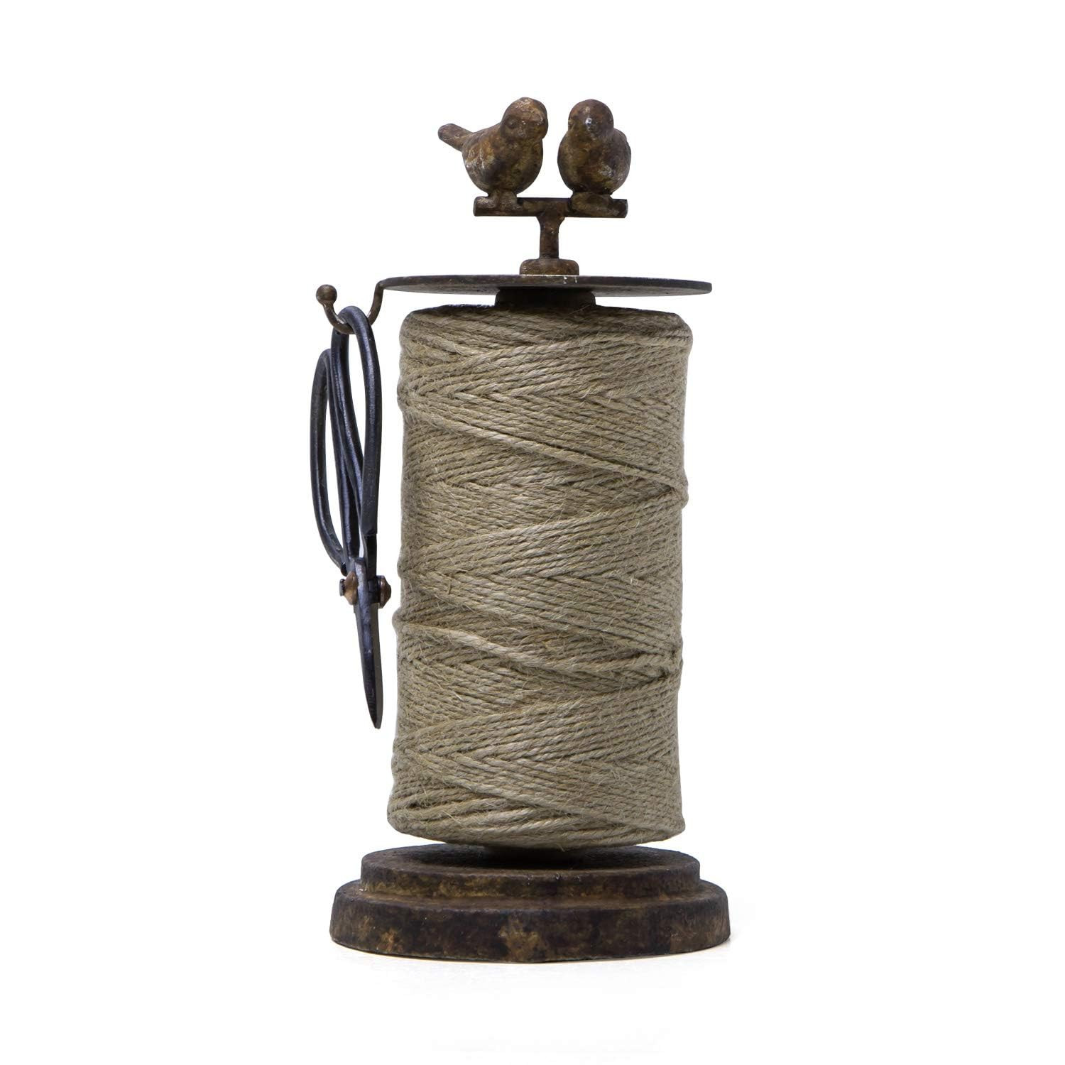 SOFFEE DESIGN Vintage Jute Twine Holder with Scissors for Garden Farmhouse Kitchen Counter Antiqu... | Amazon (US)