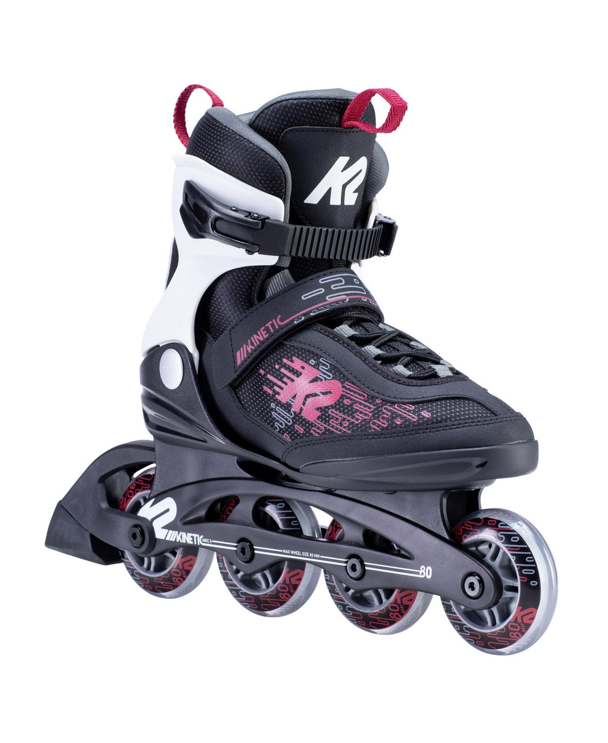 K2 Kinetic 80 Womens Inline Skates - Black/berry | Macy's
