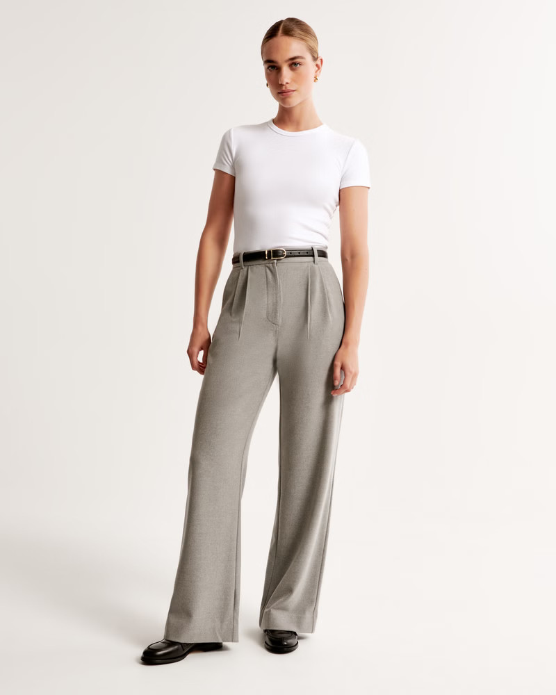 A&F Sloane Tailored Brushed Suiting Pant | Abercrombie & Fitch (US)