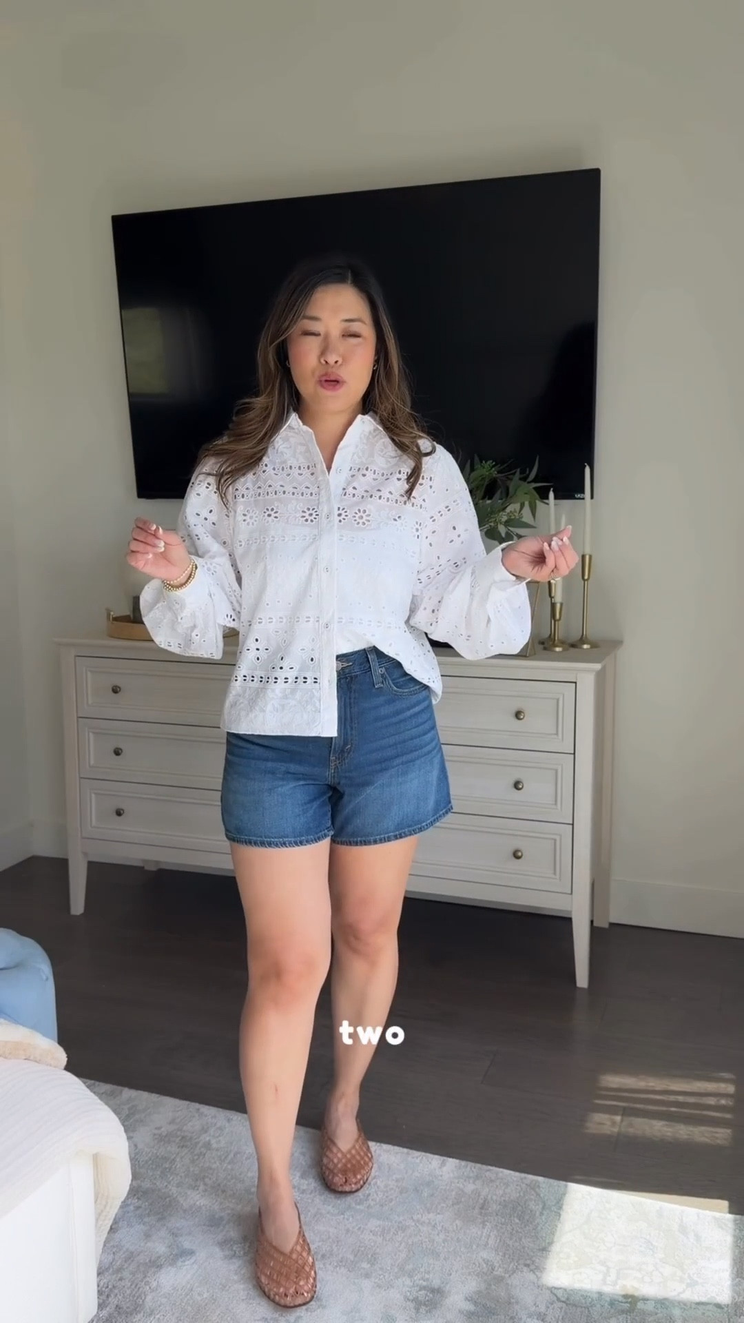 Top is 30% off! 
Top: Medium 
Shorts: 29 

Macys sale, eyelet top, blouse, white blouse, spring outfit, affordable fashion, casual outfit, tcs, outfit inspo, easy ootdd

#LTKSeasonal #LTKootd #LTKSaleAlert