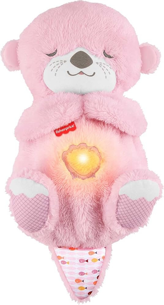 Fisher-Price Baby Toy Soothe ‘n Snuggle Otter Plush, Pink Portable Sound Machine with Breathing... | Amazon (US)