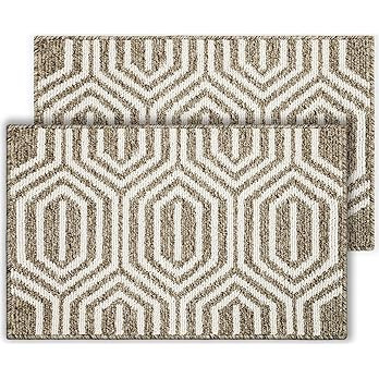 Emerson Essentials Indoor 2 Pack Doormats, Low Profile Floor Rugs, Inside or Outdoor Door Mats, E... | Amazon (US)