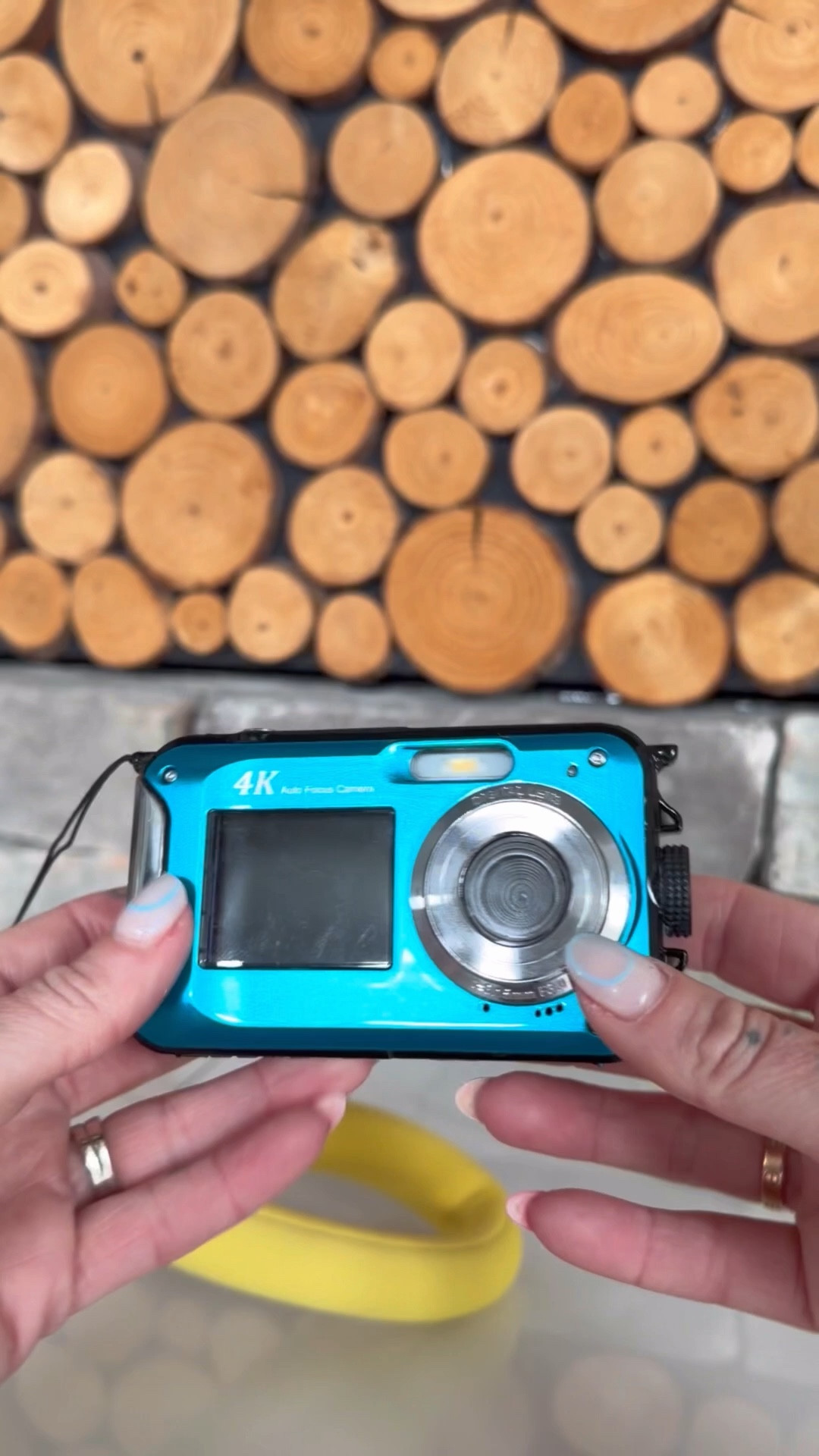 Underwater camera for your next beach trip 
It’s perfect for snorkeling or scuba diving or even for using in the pool on your next family vacation 
Digutal camera  