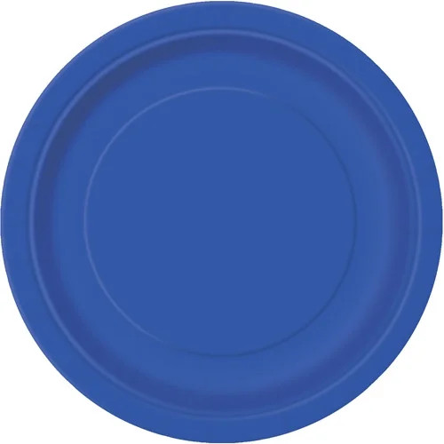 Way To Celebrate! Electric Blue Paper Dinner Plates, 9in, 20ct | Walmart (US)