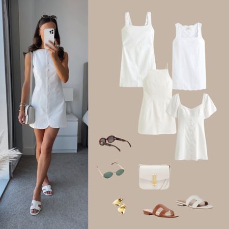 simple white dress styling 🫶🏽✨

Wearing size 6 in the exact dress (it’s the asos one!) but currently OOS 🥹

#LTKeurope #LTKsummer #LTKspring