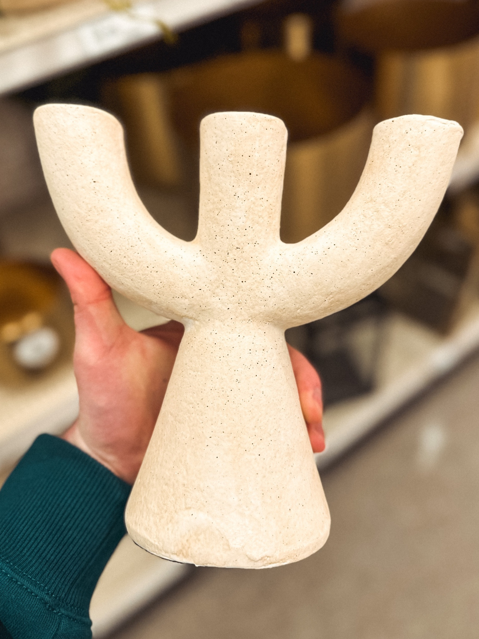 This fun little Ceramic Candelabra from the Threshold line at Target made me happy. It looks like a dude with his hands up in the air 😂. Throw some green tapered candles in there for an awesome accent decor piece. 

#LTKhome #LTKmens #LTKFind