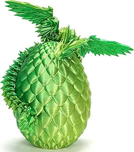 3D Printed Dragon Dinosaur Egg,Articulated Crystal Dragon Fidget Toys,Prefilled Easter Basket Stu... | Amazon (US)