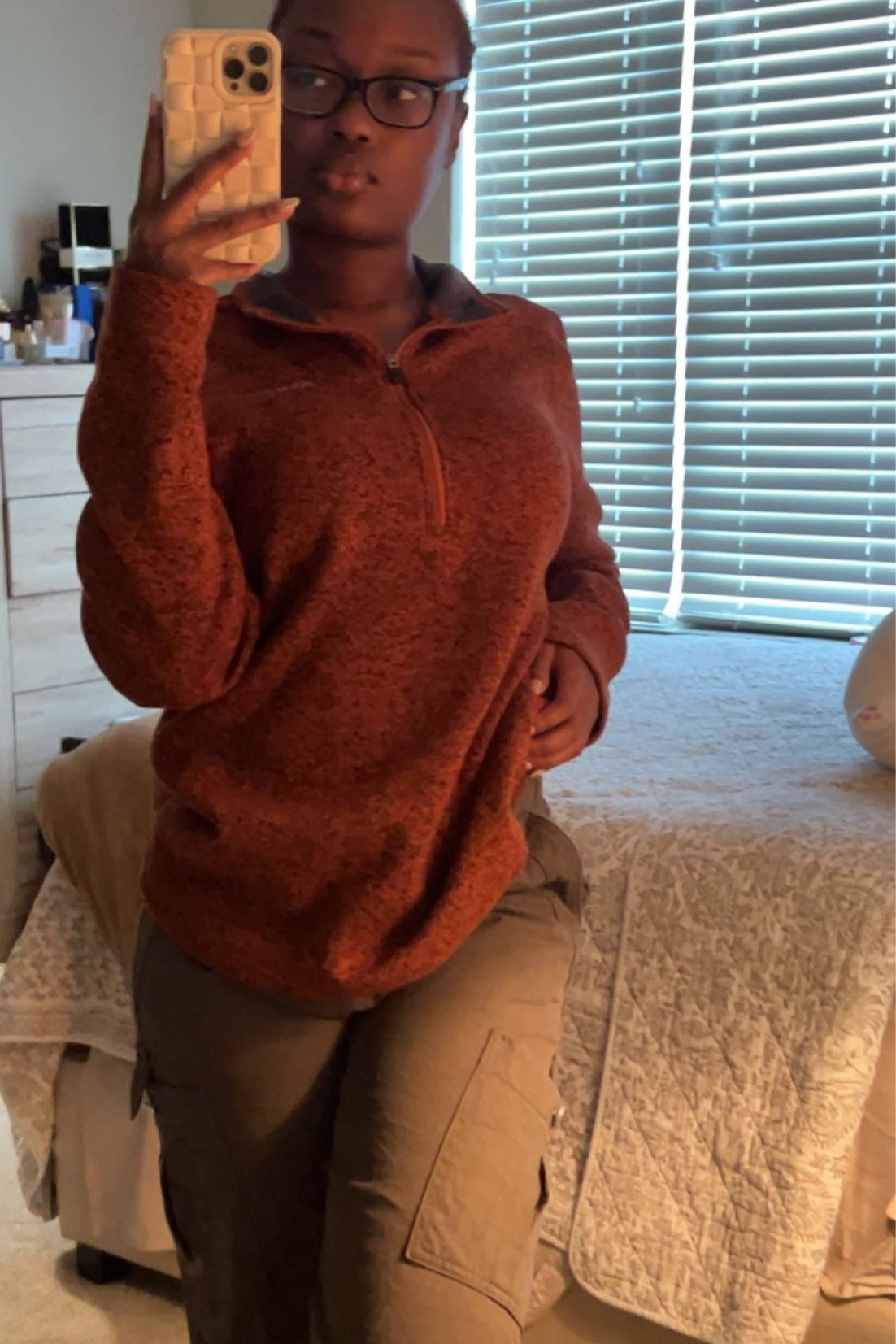 Casual pullover sweatshirt and cargo pants outfit idea for rainy days 

#LTKunder100 #LTKFind #LTKstyletip