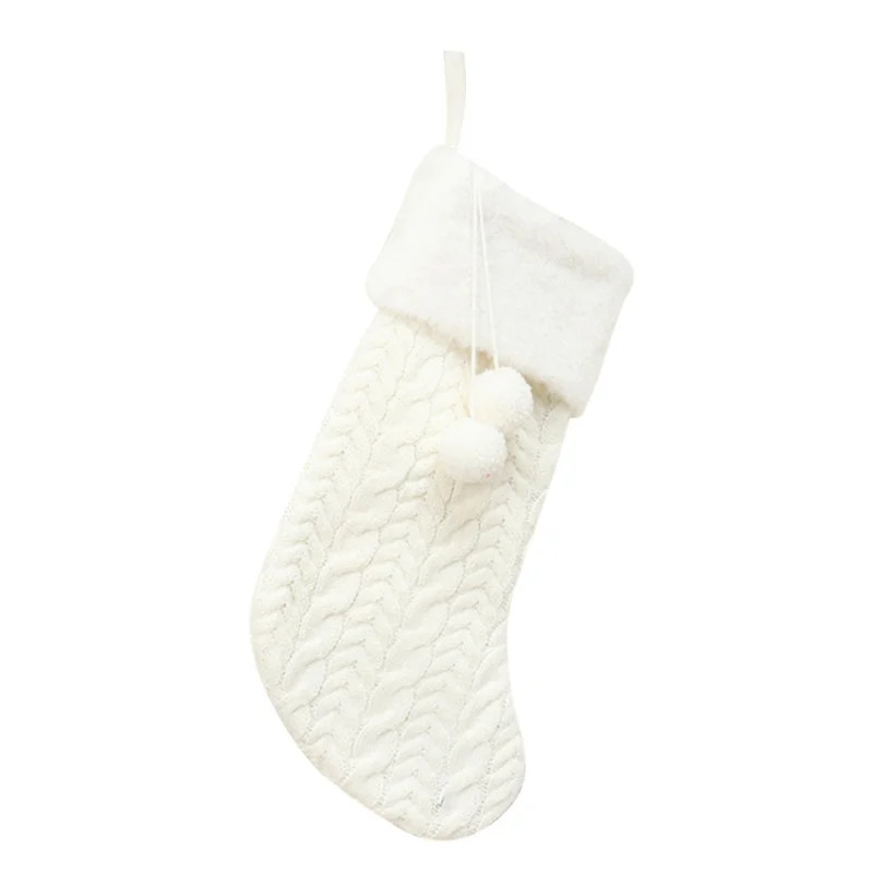 Knitted Plush Xmas Christmas Stockings Gift Tree Hanging Ornaments Decorations For Family Holiday... | Walmart (US)