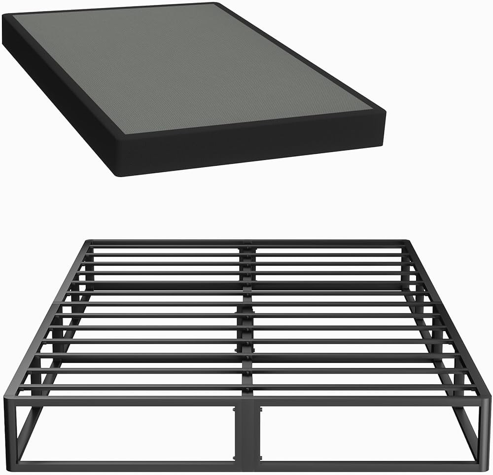 King Box Spring, 10 inch Box Spring for King Bed, Heavy Duty Metal Bed Frame with Fabric Cover, 3... | Amazon (US)