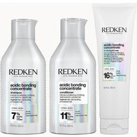 Redken Acidic Bonding Concentrate Shampoo, Conditioner and 5-Minute Liquid Hair Mask Bond Repair Bundle | Look Fantastic (UK)
