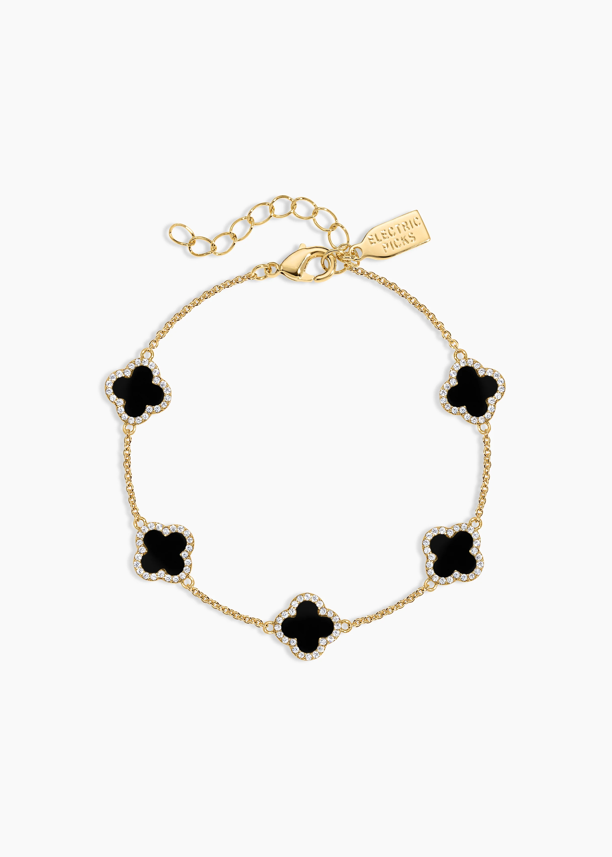 Mini Icon Black Bracelet | Electric Picks Jewelry