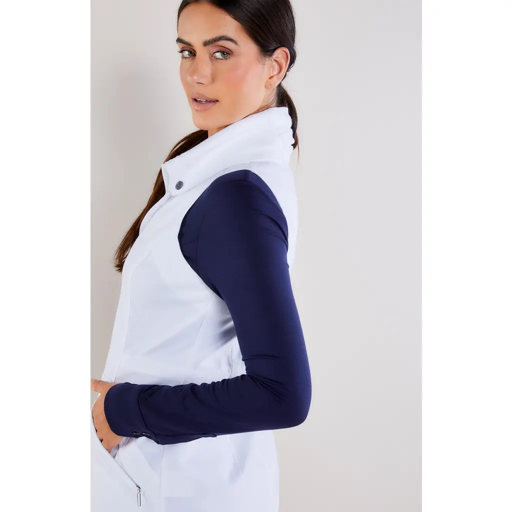 Anatomie Delaney Travel Vest in White at Nordstrom, Size Large | Nordstrom