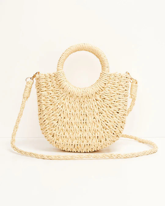 Valencia Small Rounded Straw Tote | VICI