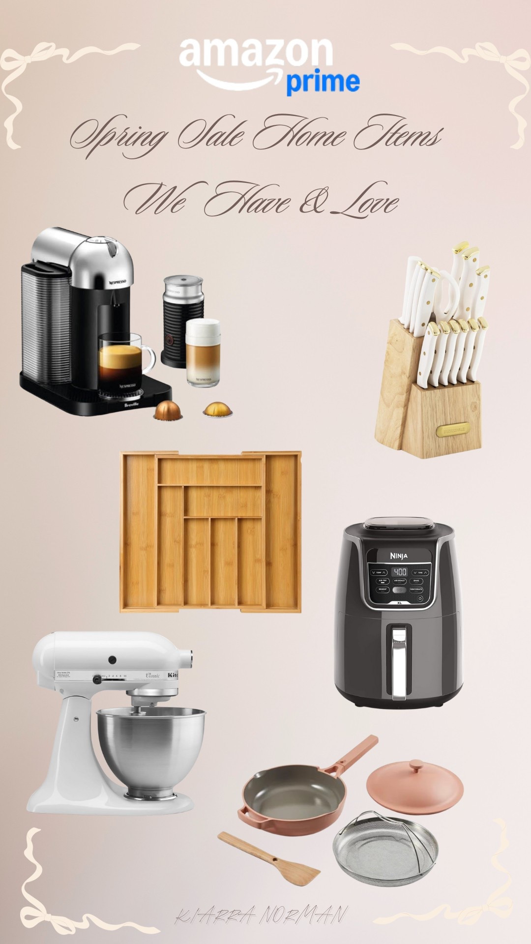 Amazon spring sale kitchen essentials that are non negotiables & great wedding registry gift ideas!

Home must haves, new house, homeowner, kitchen must haves, kitchenaid sale, air fryer, white kitchen knives set, coffee machine, nespresso sale 

#LTKHome #LTKWedding #LTKSaleAlert
