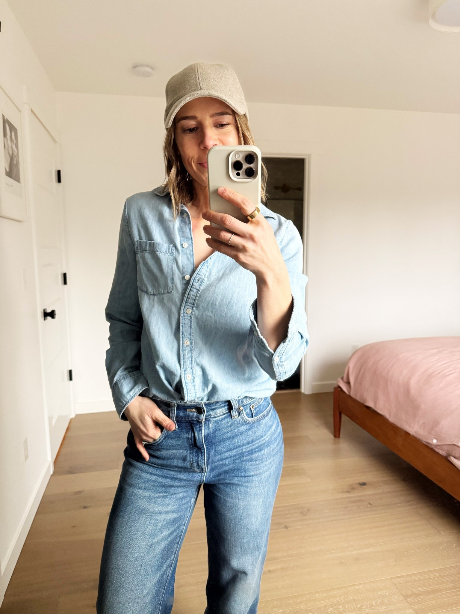 My favorite organic chambray shirt! Wear it with everything! 

#LTKdayinmylife #LTKSpringSale #LTKmomlife