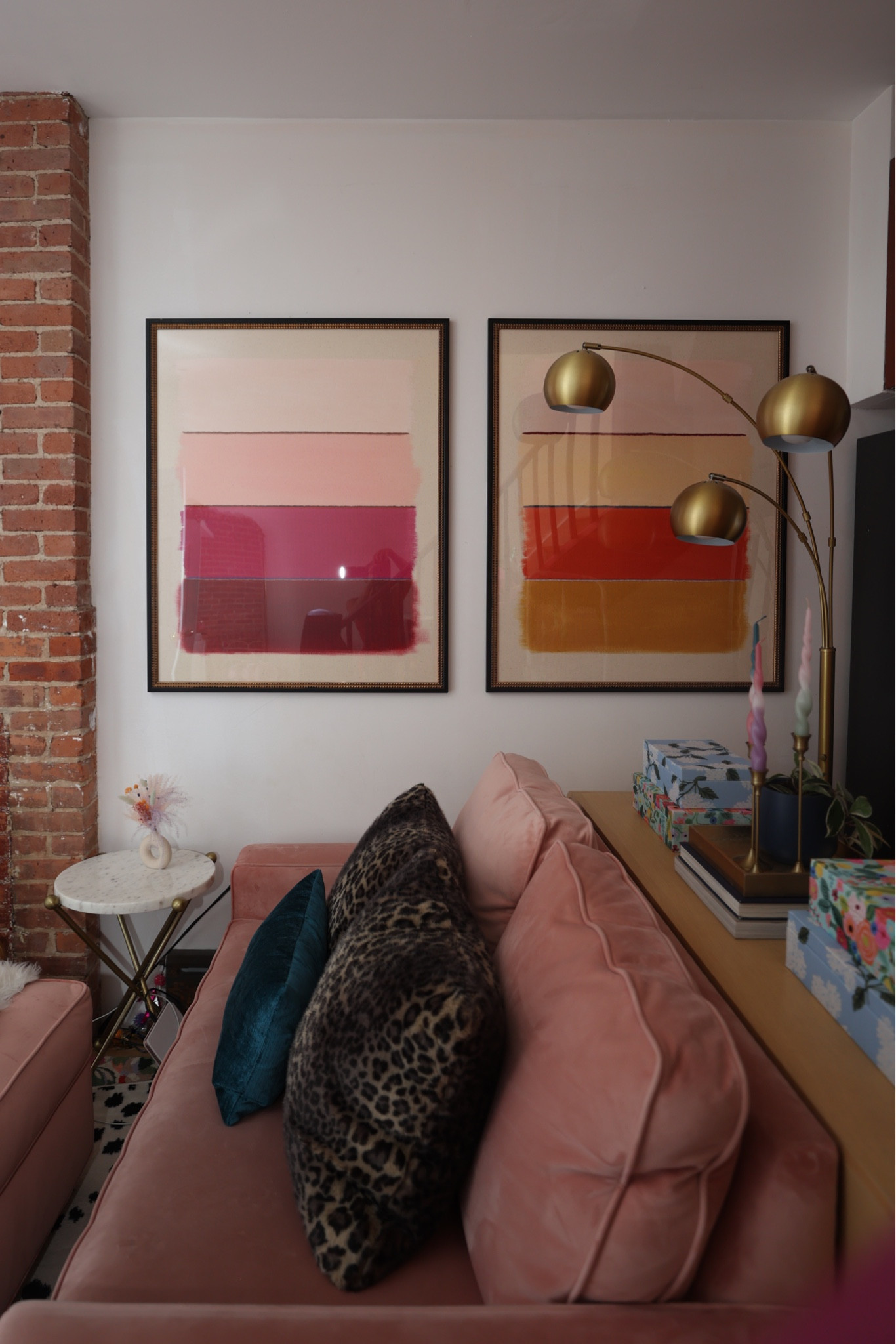 Raspberry Stack and Persimmon Stack Living Room Art from Artfully Walls 🩷🧡

#LTKHome #LTKStyleTip