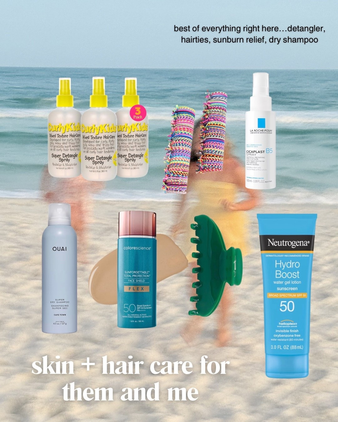 Beach day essentials for all of us ☀️
Detangler, SPF, dry shampoo, and all the little things that make salty hair + sun days way easier.

#LTKTravel #LTKKids #LTKmomlife