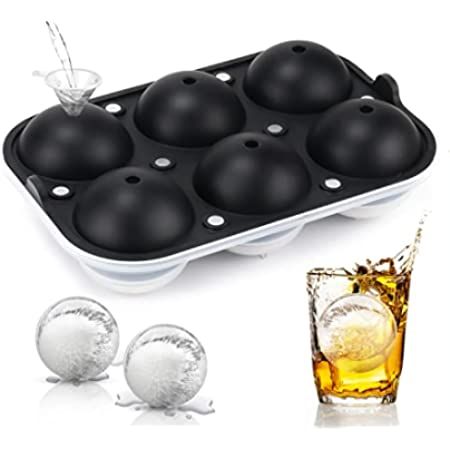 Ice Cube Tray, Sphere Ice Cube Mold with Lid & Square Large Ice Cube Tray for Freezer,Easy Fill and  | Amazon (US)