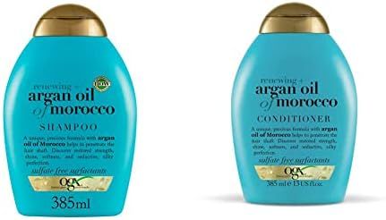 OGX Argan Oil of Morocco Sulfate Free Shampoo for Dry Hair, 385 ml & Argan Oil of Morocco Hair Condi | Amazon (UK)