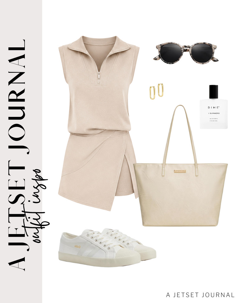 You can pair this khaki two-piece outfit with Gola Coaster sneakers. This look goes well with a Montana West tote bag, too. Remember to bring your SOJOS sunnies.

#LTKSeasonal #LTKSaleAlert #LTKTravel
 

 