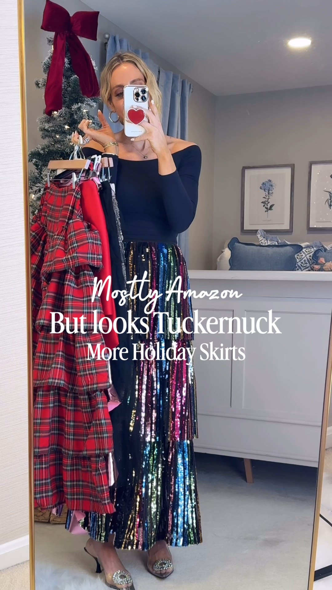 Holiday skirts from Amazon, Dillard’s Nordstrom and Tuckernuck. All under $200. Most are available in other colors. I’m wearing a size small/4.

#LTKHoliday #LTKOver40 #LTKSeasonal