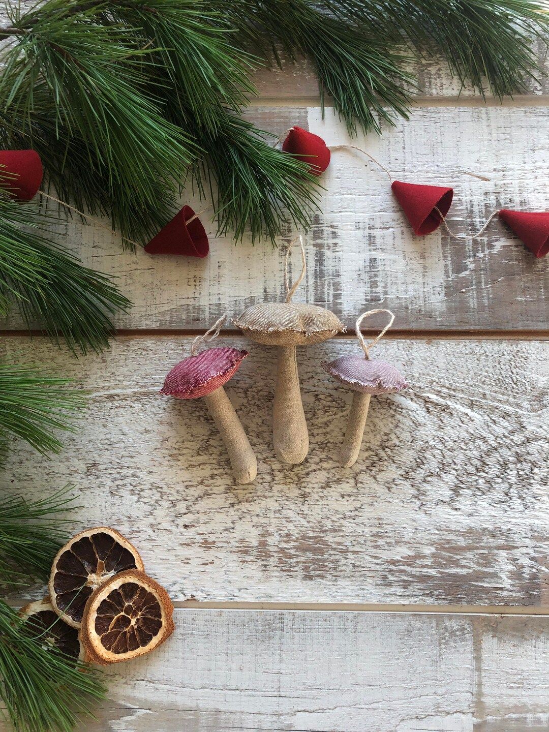 Mushroom Christmas Ornaments Set of 3 - Etsy Canada | Etsy (CAD)