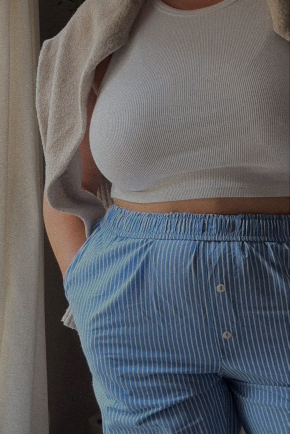 meg 🤝🏽 boxer pants — perfect summer to fall transition outfit