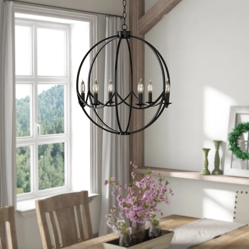 Sinderen 6 - Light Dimmable Globe Chandelier | Wayfair North America