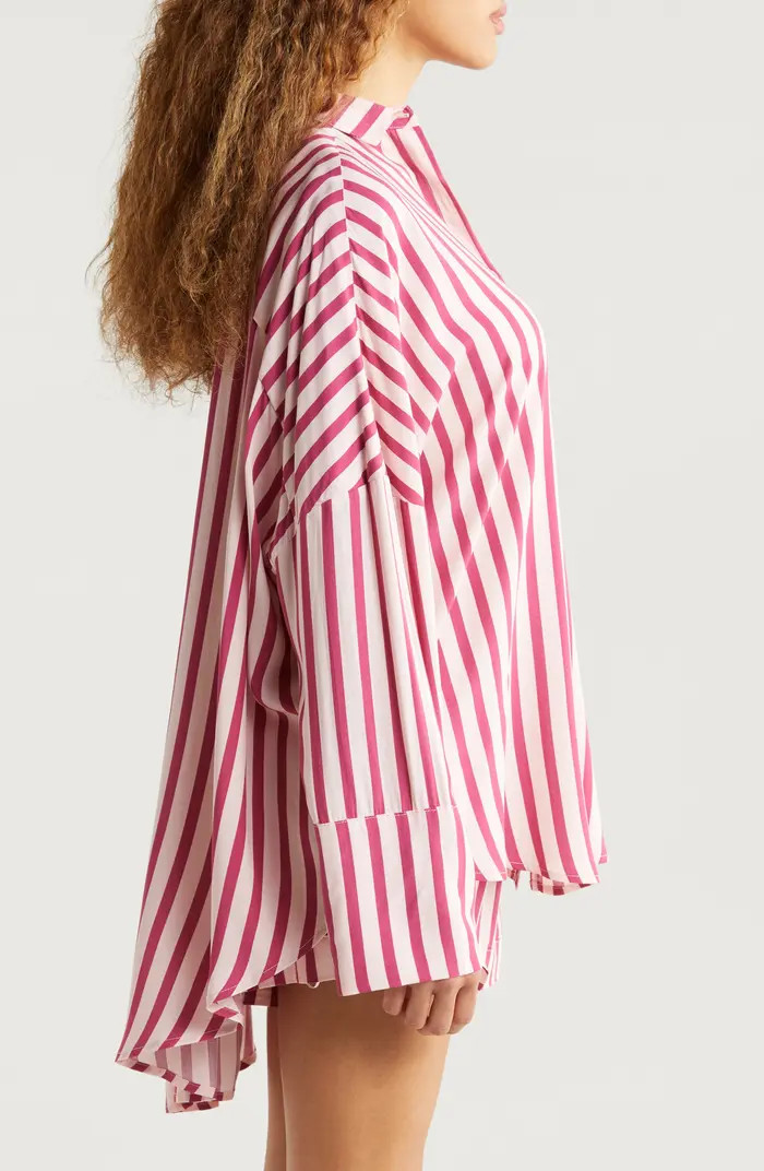 Papinelle Anniversary Stripe Long Sleeve & Short Pajamas | Nordstrom | Nordstrom