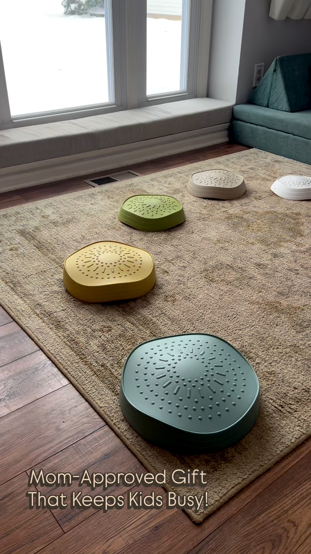 If you need a last minute kids’ Christmas gift that’s affordable and actually gets used… these stepping stones are a MUST 🎄

My kids LOVE these for indoor obstacle courses, balance play, and open ended fun. They come in two adorable colorways (we have the Earthtones 🤎) and they’re on sale for $20!

Such a cute, clutter-free gift idea for toddlers + little kids. Linking all options below!