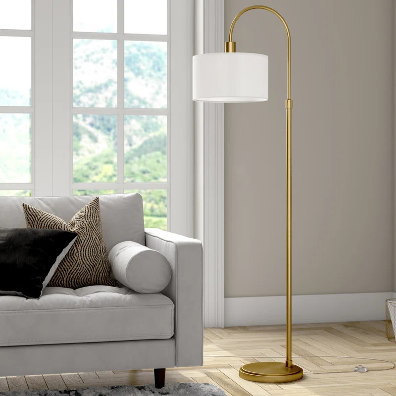 Priebe 70" Arched Floor Lamp | Wayfair North America
