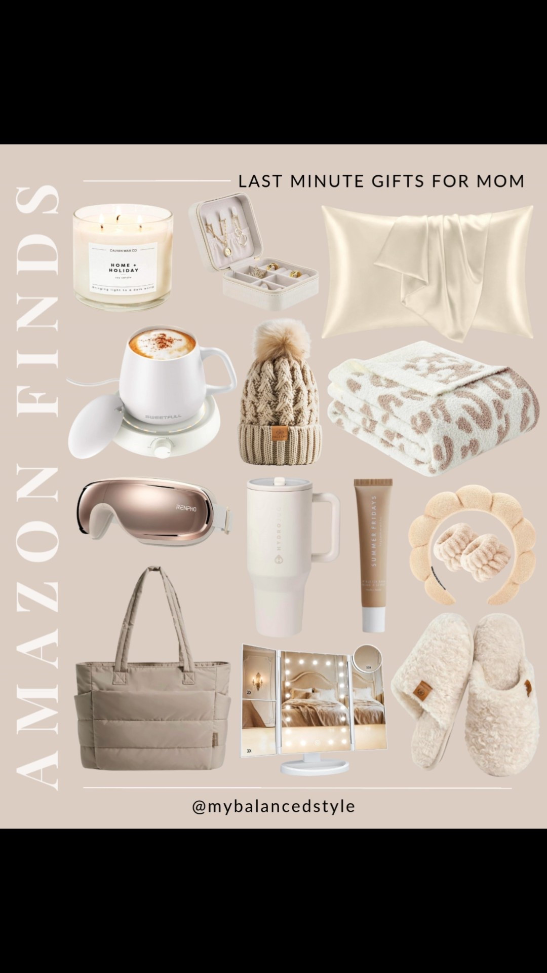 Amazon last minute gifts for mom

gifts for women
thoughtful present ideas
trendy gift finds
beauty and self care treats
cozy home favorites
fashion accessories she loves
personalized gift options
everyday luxury items
affordable splurge ideas
unique gift inspiration

#LTKGiftGuide #LTKSaleAlert #LTKHoliday