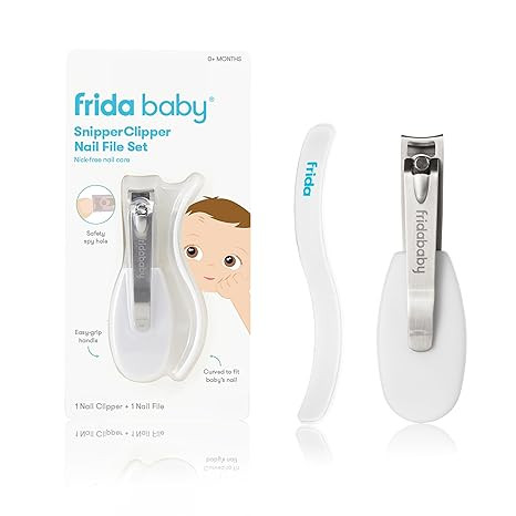 Frida Baby NailFrida Baby Nail Clippers & Nail File & Buffer for Newborns and Up, Safety Spyhole,... | Amazon (US)