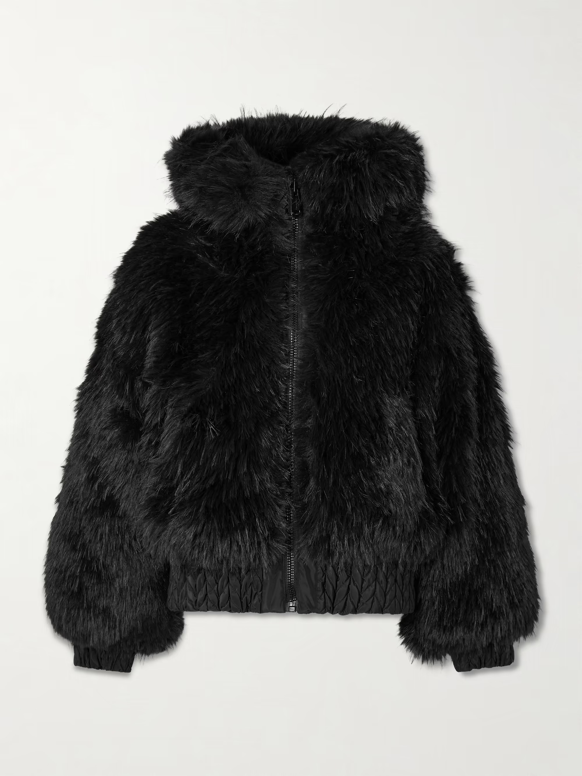 Indira reversible hooded padded recycled and plush ski jacket | NET-A-PORTER (US)