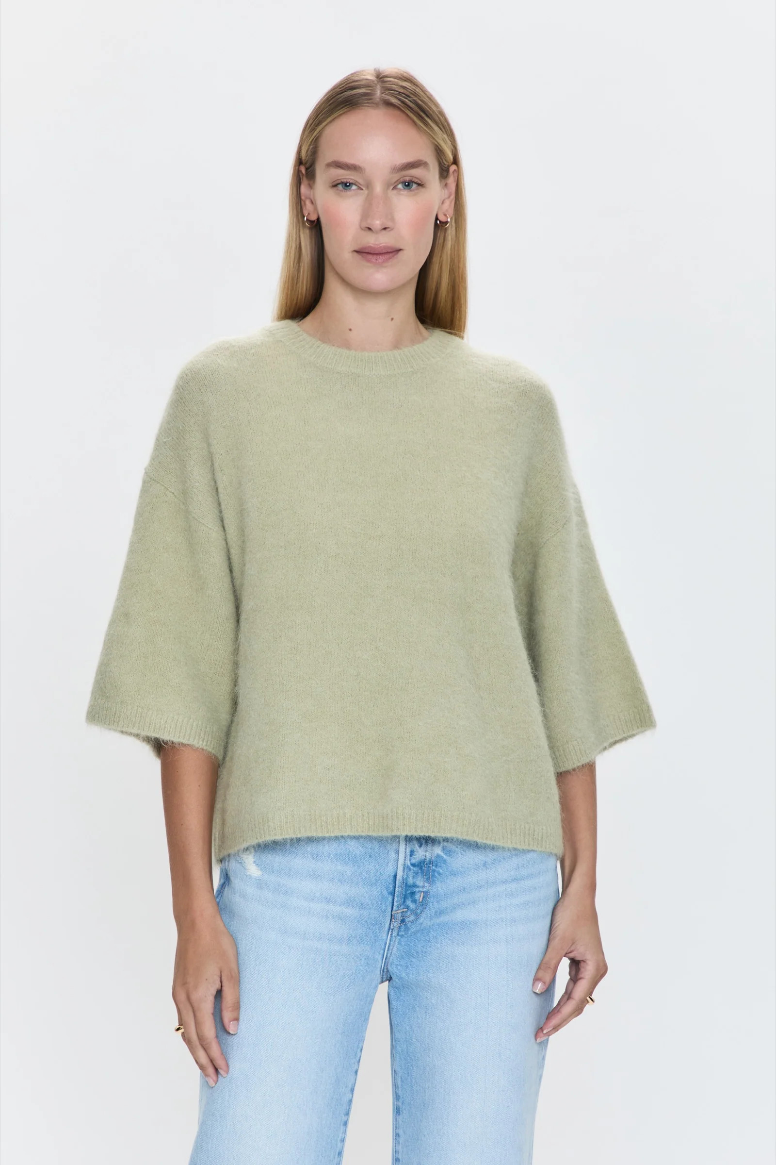 Micah Sweater Tee - Pistachio | Pistola Denim