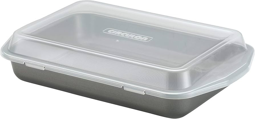 Circulon Total Nonstick Baking Pan With Lid / Nonstick Cake Pan With Lid, Rectangle - 9 Inch x 13... | Amazon (US)