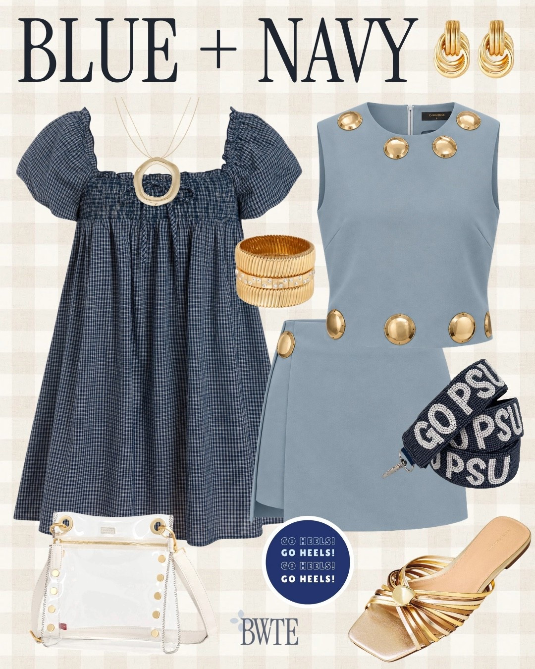 Looking for the perfect gameday outfit? I pulled together this blue and navy look with pieces that are equal parts cute and game-day approved!!

Gameday outfit • football style • tailgate outfit • SEC gameday • stadium style • football fashion 

 #LTKootd #LTKSeasonal