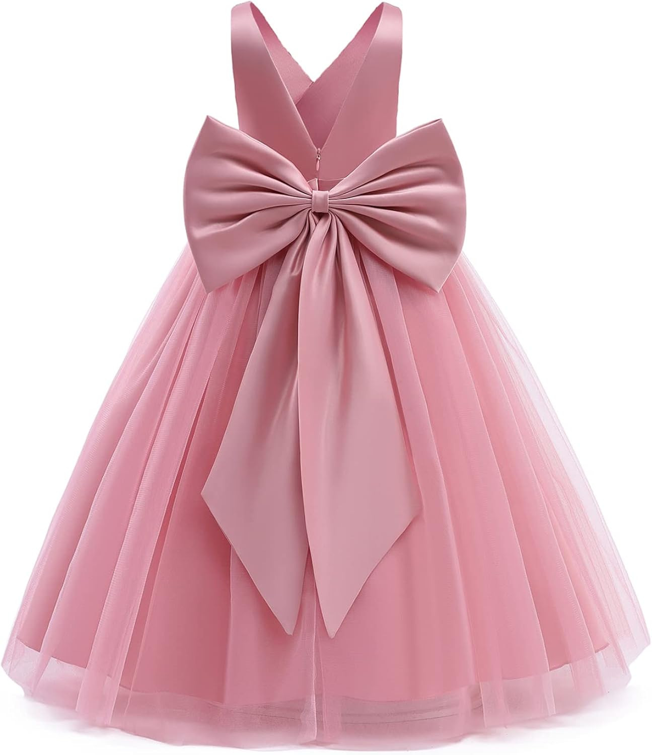 NNJXD Girl Sleeveless Embroidery Princess Pageant Dresses Kids Prom Ball Gown | Amazon (US)