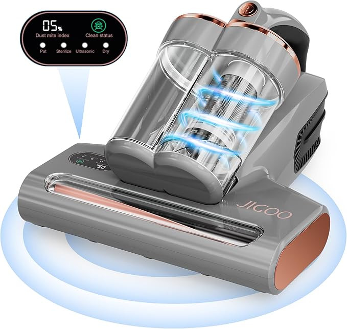JIGOO Bed Vacuum Cleaner with Dust Sensor: 500W 13Kpa Mattress Vacuum Cleaner with UV & Ultrasoni... | Amazon (US)