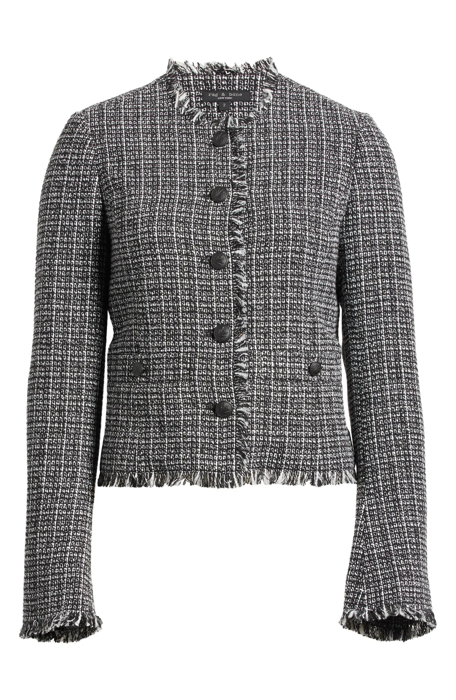 rag & bone Carmen Fringe Tweed Jacket | Nordstrom | Nordstrom