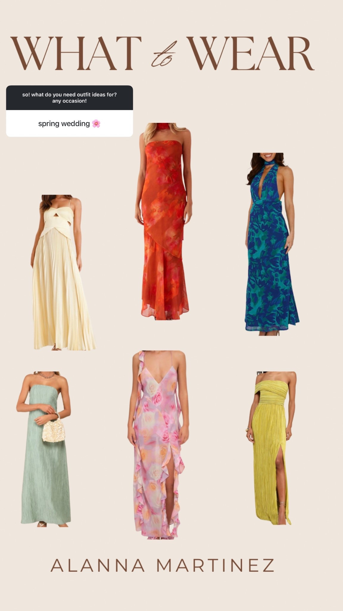 What to Wear: spring wedding guest
Spring wedding guest dress, wedding guest dresses, resort guess dress, wedding guest outfit 

#LTKPetite #LTKSeasonal #LTKWedding