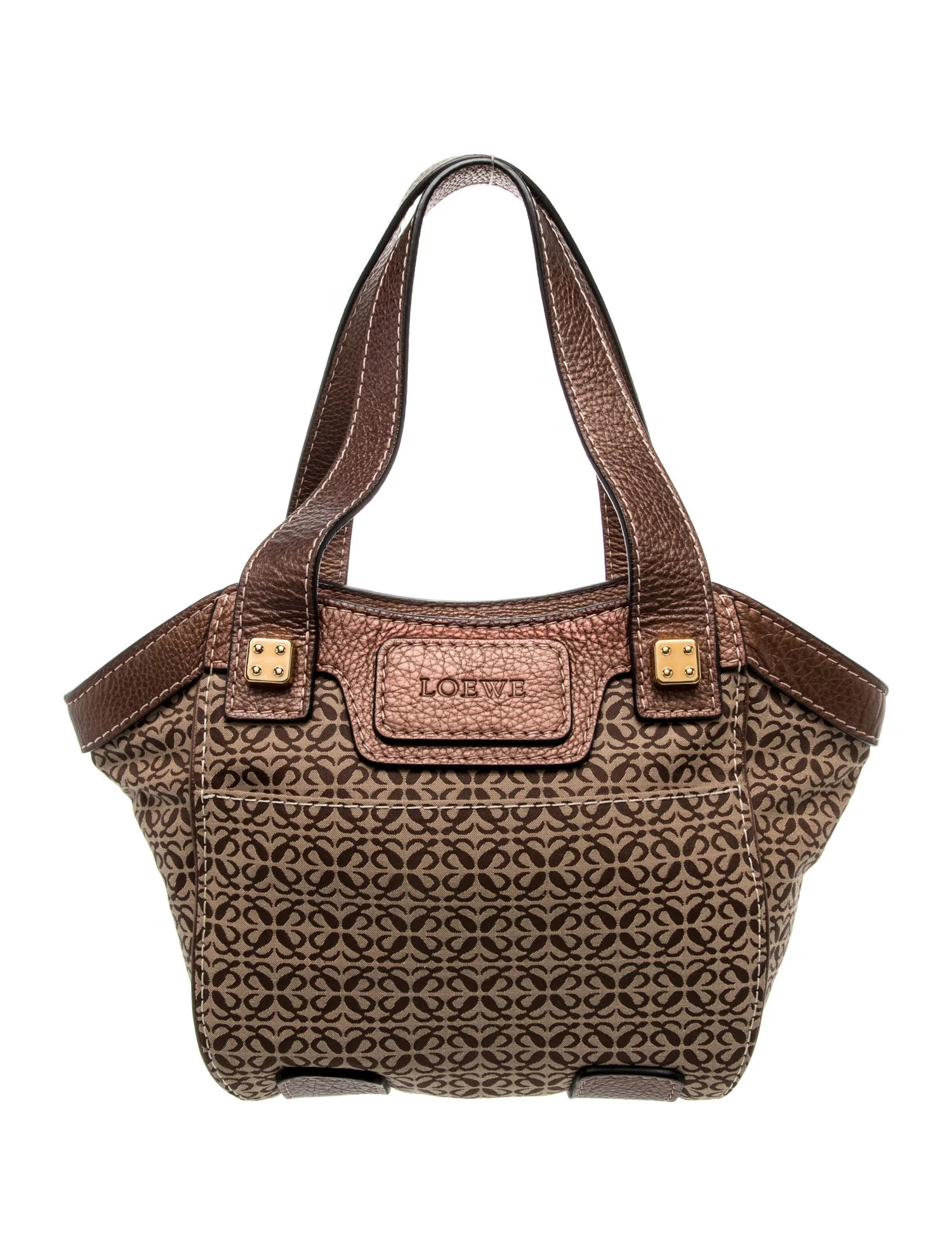 Loewe Canvas Anagram Vintage - Brown Shoulder Bags, Handbags - LOW103191 | The RealReal | The RealReal