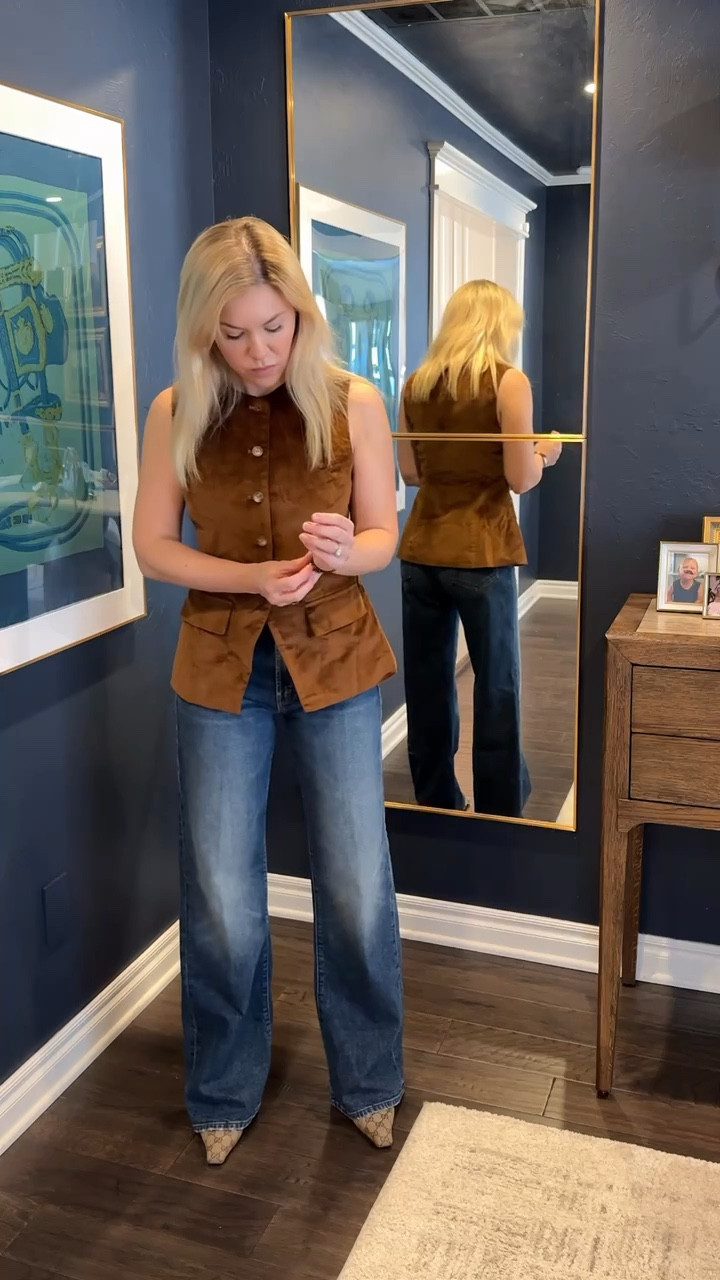 This cord vest is so cute!! Jeans fit TTS
#ltkitbag#LTKItBag #LTKStyleTip

#LTKFindsUnder100