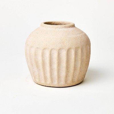 Short Carved Ceramic Vase - Threshold™ designed with Studio McGee | Target