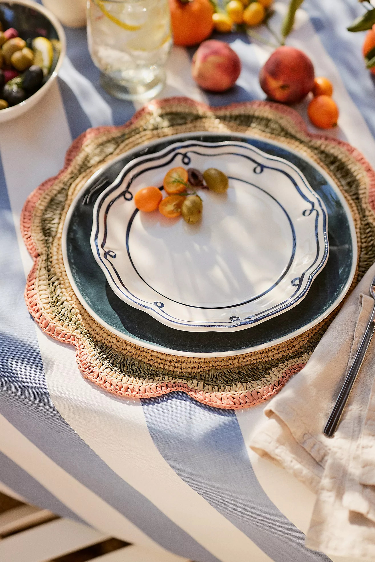 Twirl Melamine Side Plates, Set of 4 | Anthropologie (US)