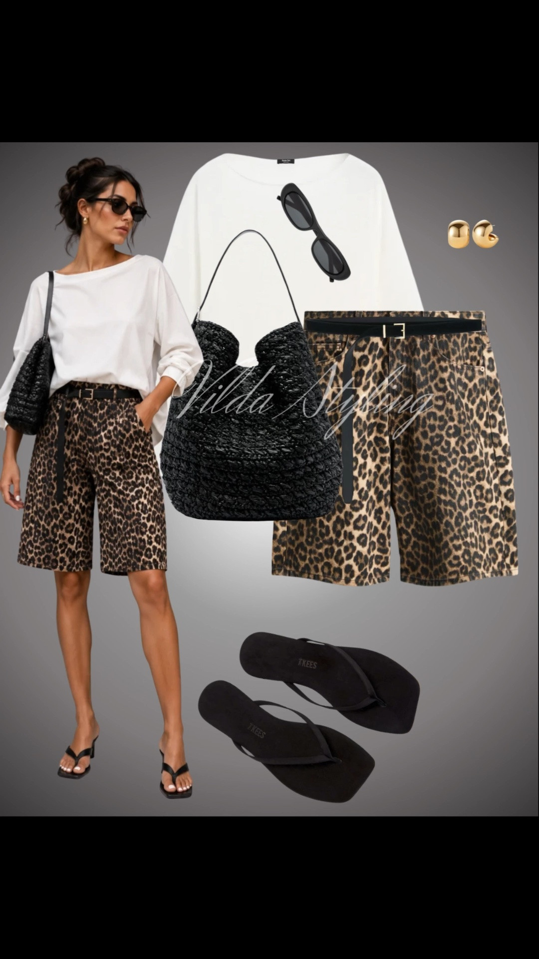 Bold & Trendy✨
Leopard print and bermuda shorts—the power duo of the season. 🐆 This look is equal parts edgy and sophisticated.
#LTKStyle #BermudaShorts #LeopardPrint #SummerOutfitInspo #ChicStyle #OOTD #MinimalistStyle

#LTKsummer #LTKjeans #LTKstyletip