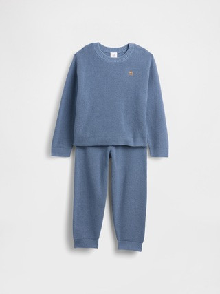 Baby & Toddler Waffle Sweater Outfit Set | Gap (CA)